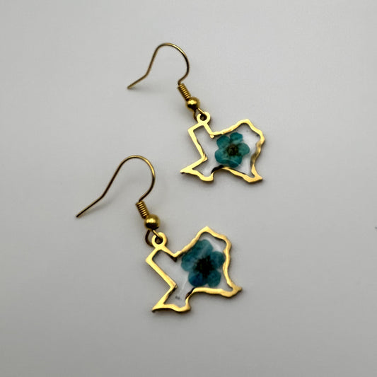 Texas Forget-Me-Not Earrings