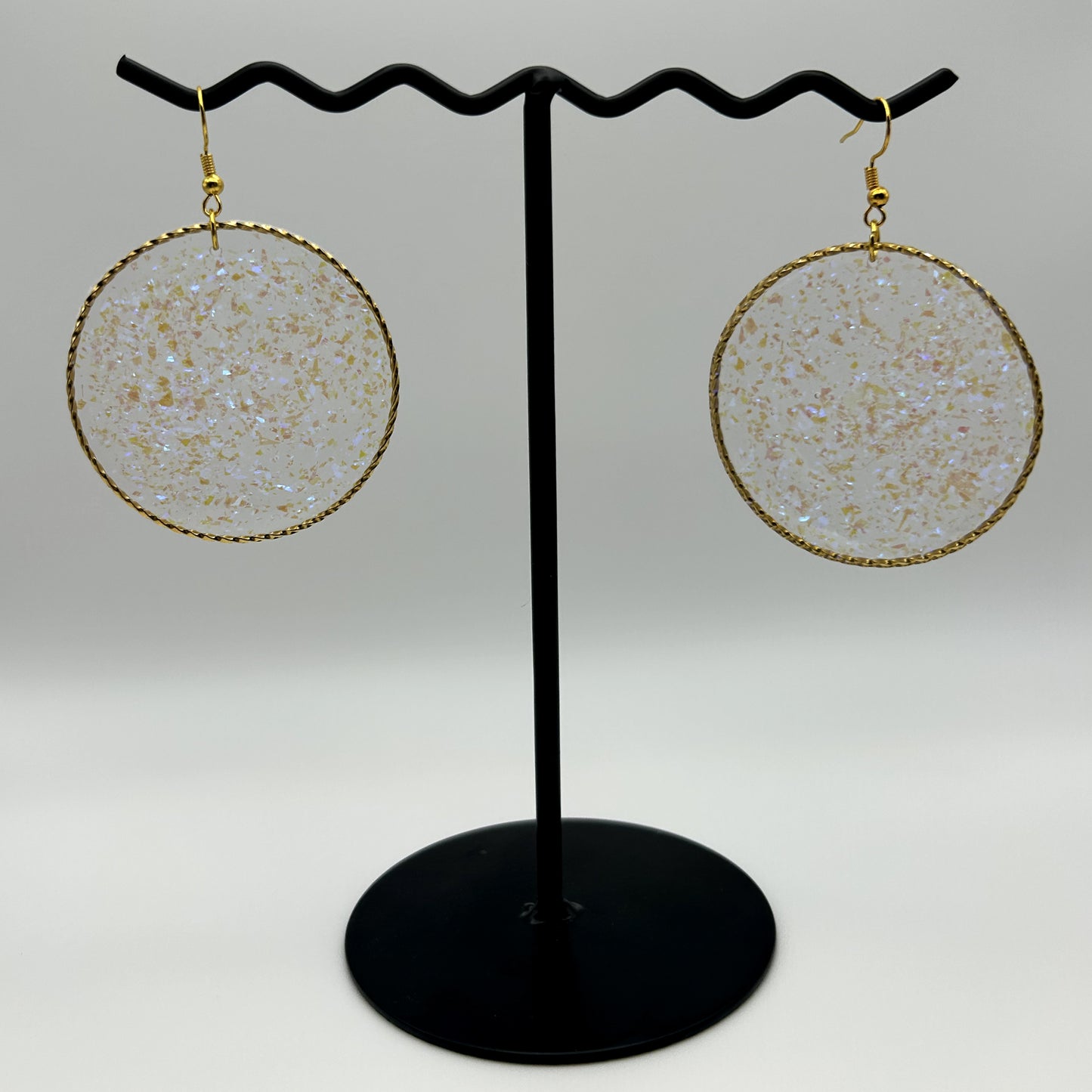 Sparkling Rope Hoop Earrings